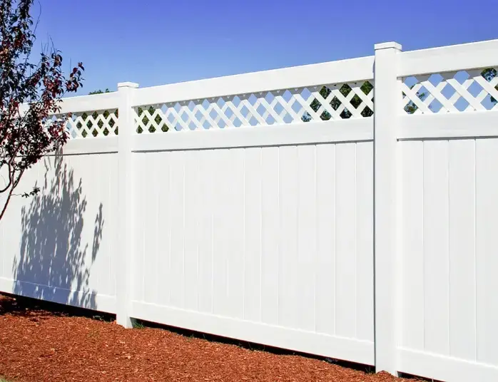 Vinyl Privacy Lattice Fence
