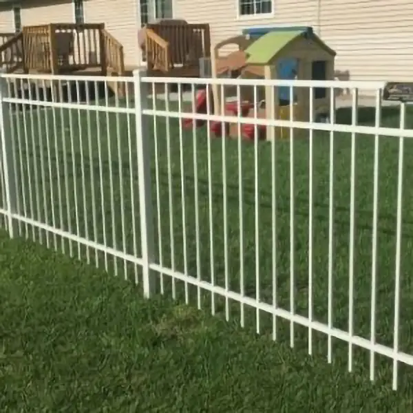 White Aluminum Fence
